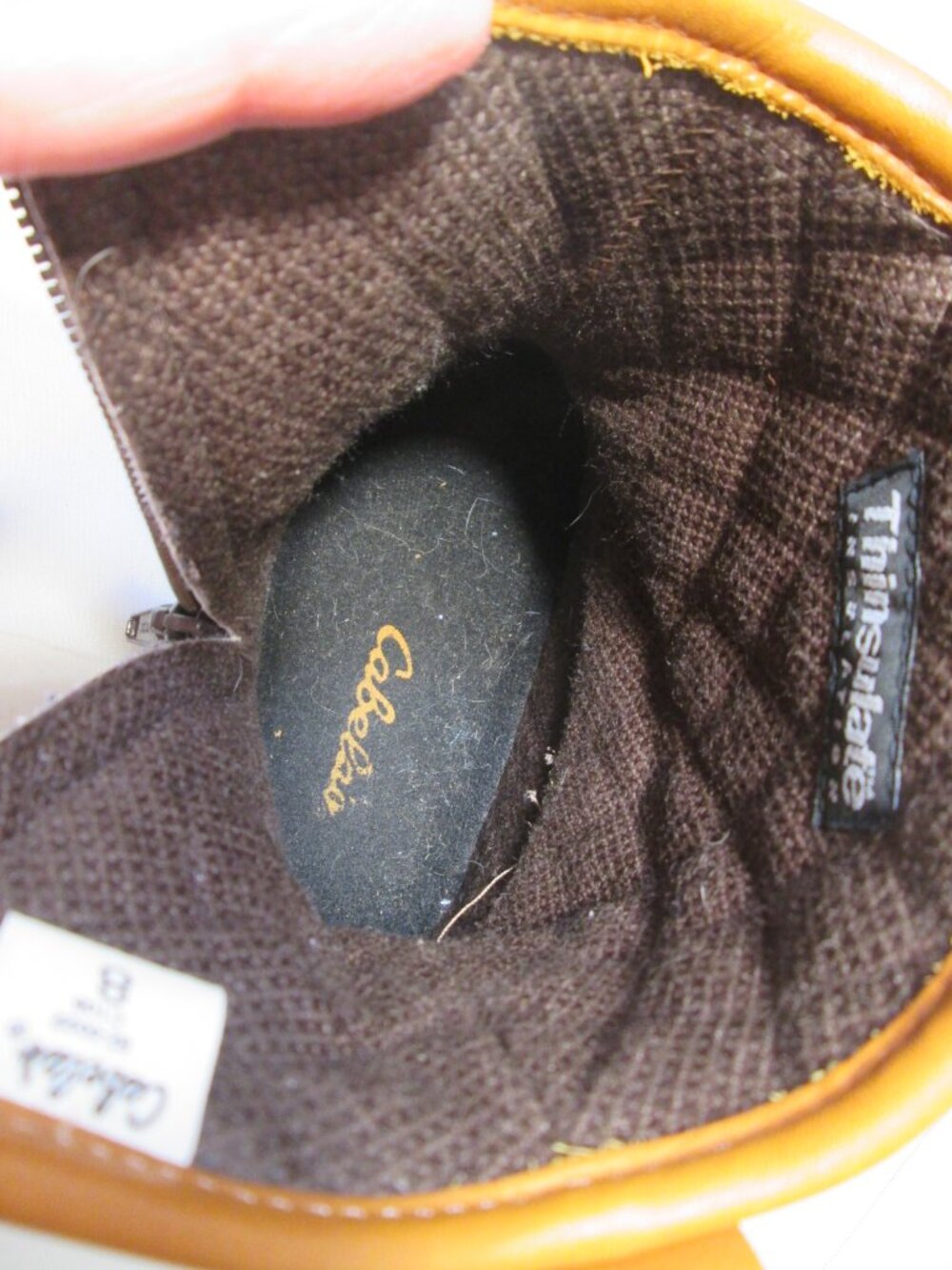Cabela's Insulated Duck Waterproof Boots Womens 8 Brown Leather Side Zip - Picture 8 of 11